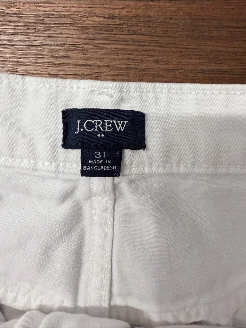 J. Crew White Wide Leg Jeans